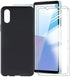 Phone Case for Sony Xperia 10 VI (6.1"), with 2 x Tempered Glass Screen Protector, Ultra-Thin Black Soft TPU Bumper Anti-Scratch Shock-Proof Case ...
