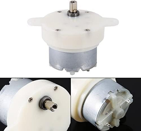 12v DC High Torque Slow Speed Electric Motor Gearbox 3 RPM 4mm Shaft Diameter Micro Slow Down Mute Motor...