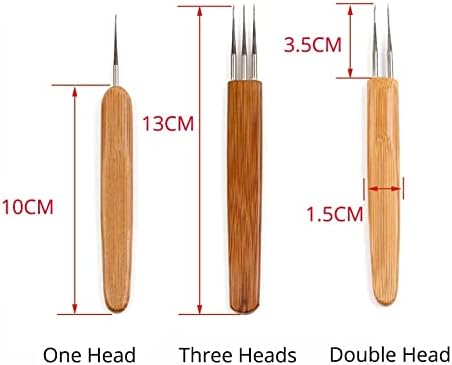 Dreadlock Crochet Hook for Hair, Dreadlocks Needle for Wig Braid Craft Hair Weaving Tool 0.75mm 3pcs/Lot......