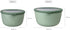 Mepal Cirqula 101oz/3,000ml Multi Food Storage & Serving Bowl with Transparent Lids | Perfect for Food Prep | Microwave & Dishwasher Safe | Nordic...