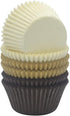 Natural White Coffee Brown Cupcake Liners Standard Greaseproof Paper Baking Cups, 150-Count...