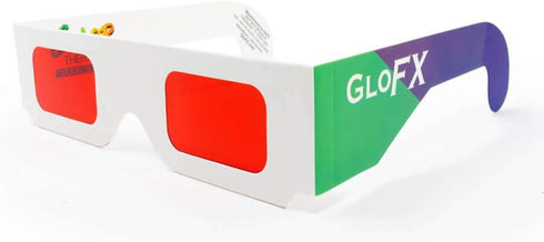 GloFX Color Therapy Paper Glasses - 5 Pack - Chakra & Chromotherapy Light Therapy...