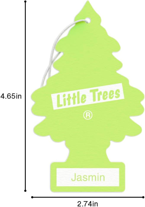 LITTLE TREES Air Fresheners Car Air Freshener. Hanging Tree Provides Long Lasting Scent for Auto or Home. Jasmin, 24 Air Fresheners...