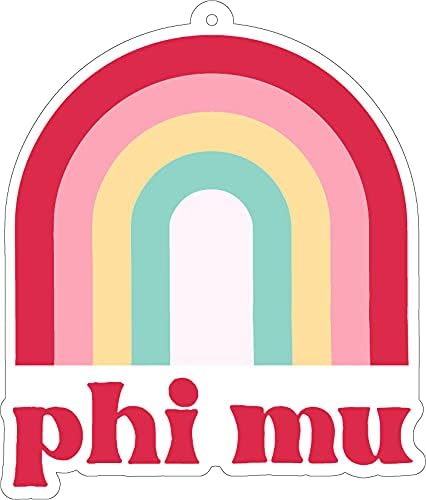 Phi Mu - Rainbow Air Freshener - 2/Pack - Flowers & Sunshine Scent...