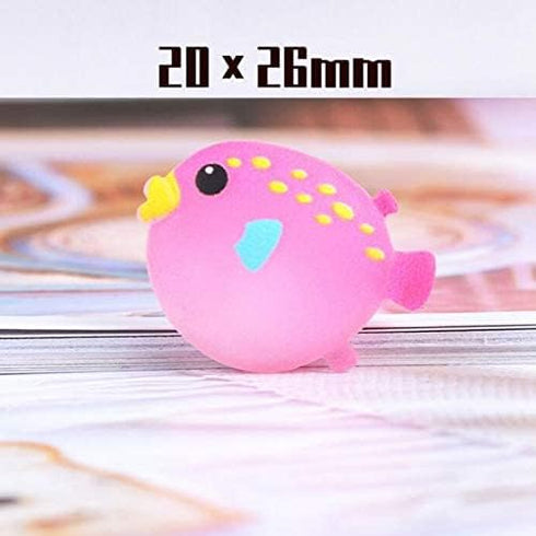 Halloluck 50 Pcs Ocean Animals Slime Charms Easter DIY Craft Making Resin Jewery Making Kit, Resin Flatback Slime Beads Making Supplies for DIY Sc...