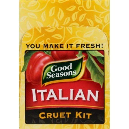Good Seasons Italian Dressing Mix, 2 Packages with Cruet, 1.4 Oz. Net (Premium pack)...