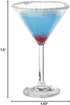 G.E.T. SW-1407-1-SAN-CL-EC Heavy-Duty Shatteproof Plastic Martini Glasses, 10 Ounce, Clear (Set of 4)...