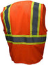 Radians SV22-2ZOM-3X Polyester Mesh Economy Class 2 High Visibility Zipper Closure Vest with Two-Tone Trim, 3X-Large, Orange...