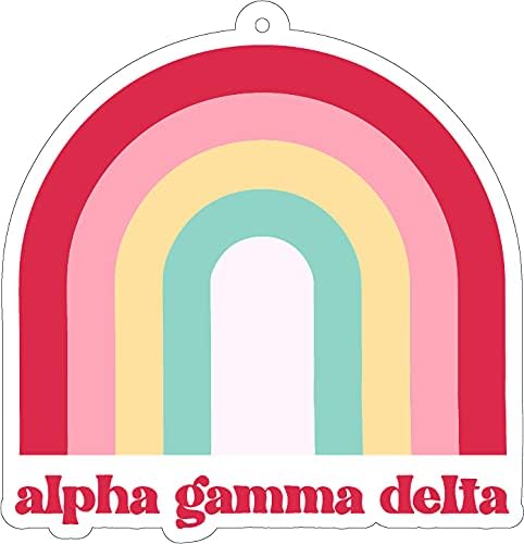 Alpha Gamma Delta - Rainbow Air Freshener - 2/Pack - Flowers & Sunshine Scent...