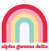 Alpha Gamma Delta - Rainbow Air Freshener - 2/Pack - Flowers & Sunshine Scent...