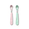 OXO Tot Feeding Spoon Set with Soft Silicone - Opal and Blossom...