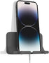 D2 Wall Mount Phone Holder, Hands Free Phone Holder with Adhesive and Data Cable Receiving Hole for Shower, Charging, RV, Compatible with iPhone, ...