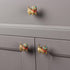 Wood Furniture Knobs Cat Shaped Brass Interior Drawer Knob Dresser Furniture Pulls Drawers Unfinished Cabinet Pulls Handles Hardware for Wardrobe ...