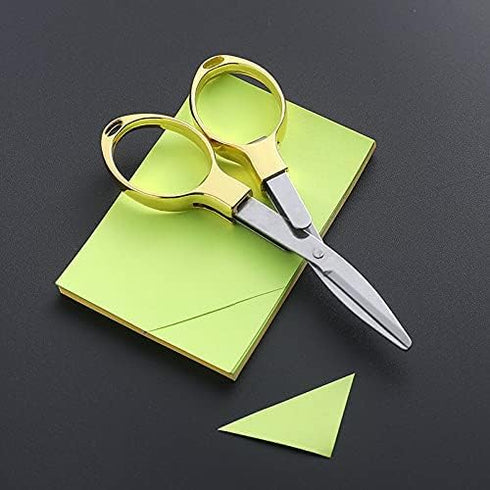 Folding scissors,safe portable scissors,small scissors,mini scissors,tsa scissors?stainless steel telescopic cutter,outdoor fishing home fishing g...