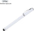 MECCANIXITY 3pcs Ballpoint Pen with Stylus Tip 2 in 1 Ink Pen & Fine Point Rubber Stylus Pens for All Capacitive Touch Screens Universal, White...