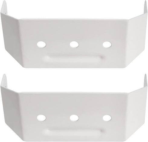 Downspout Adapter Gutter Pipe Clip Hidden Bracket 2x3 White Set of 2...