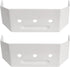Downspout Adapter Gutter Pipe Clip Hidden Bracket 2x3 White Set of 2...
