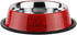 Printed Anti-Skid Water and Food Feeding for Dogs and Cats Feeder Stainless Steel Pet Bowl (23.6 fl oz, Red)...
