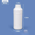 20 oz Plastic Reagent Bottle, Laboratory Grade High-Density Polyethylene Bottle, Wide Mouth with Screw Cap, Plastic Sample Bottles for Classrooms ...