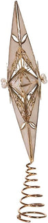 Kurt Adler 8-Point Star Treetop, 12-Inch, Gold Capiz...