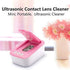 Ultrasonic Contact Lens Cleaner Machine, Ofone Contact Lens Cleaning Case for Soft Hard RGP Lenses, Including Remover Tool, Tweezers & Solution Bo...