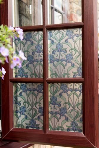 d-c-fix 346-0616 Self-Adhesive Privacy Glass Window Film, Minster/Iris, 17" x 78" Roll...