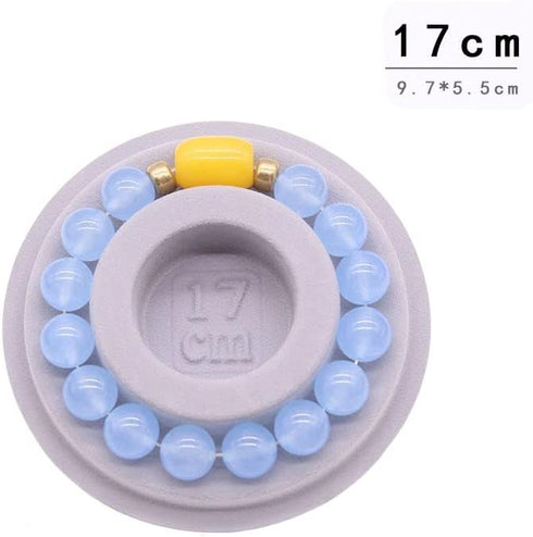 Flocked Bracelet Design Bead Beading Board Jewelry Tray Mats, Save Time, Easy to Use - Style 17cm...