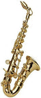 Broadway Gift Co. Miniature Goldtone Saxophone 3 Inch Brass Fashion Lapel Brooch Pin with Red Velvet Lined Instrument Case...