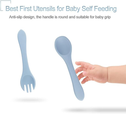 Qshare Toddler Plate, Portable Baby Plates for Toddlers and Kids, BPA-Free Strong Suction Plates for Toddlers, Dishwasher & Microwave Safe Silicon...