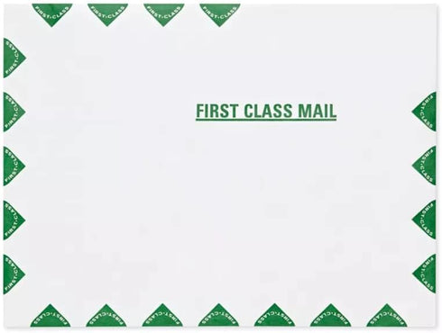 EnDoc 10x13 Tyvek First Class Mailer Envelopes - 15 Count - Open-ended Catalog Mailing Envelopes with Peel and Seal Closure, White with first clas...