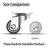 1 inch Small Caster Wheels for Furniture Low Profile Casters Set of 4 Total Capacity 90 Lbs Perfect Wheels for Small Project?Nightstand?Side Table...