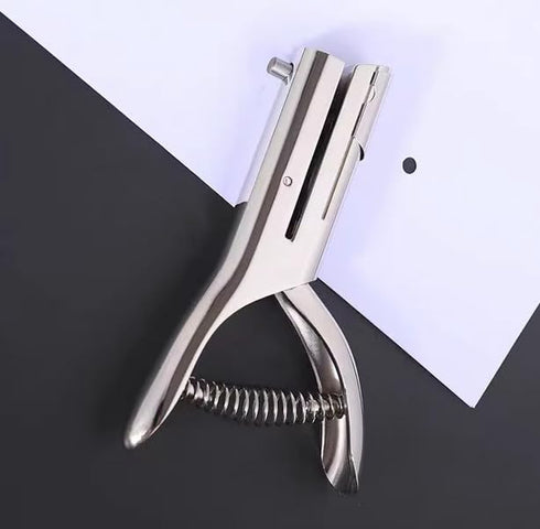1/4 inch (6mm) Heavy Duty Hole Punch 2 Inch Reach Deep Throat Paper Punch Slot Punch Badge Hole Punch Hand Held Long Hole Puncher for Craft Paper ...