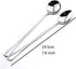 Long Handle Tea Spoon, Stainless Steel Multicolored Spoon Iced Tea Spoons for Mixing Ice Cream Coffee Spoon Milkshake Dessert Spoon Cocktail Stirr...