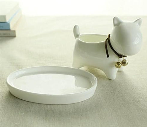 Cute Succulent Planter Animal Shaped Flower Pot Decor for Home Office Desk (Dog)...