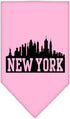 Mirage Pet Products New York Skyline Screen Print Bandana, Large, Bright Pink...