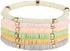 Bohemian Ploymer Clay Surfer Bracelet for Women Teen Girls Summer Beach Layering Colorful Beaded Stretch Stackable Friendship Boho Bead Bracelet S...