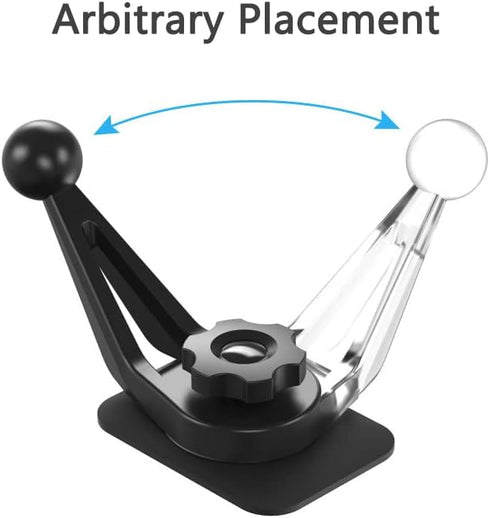 2 Pack 17mm Ball Sticky Mount Holder for Garmin Nuvi GPS Car Phone Wireless Charger Adhesive Dashboard Tape Sticker 17.4mm Swivel Joint Replacemen...