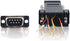 C2G 02947 RJ45 to DB9 Male Serial RS232 Modular Adapter, Black 1.5 Inch...