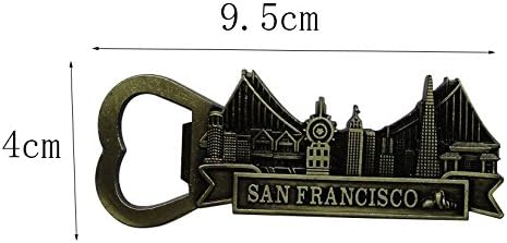 Multi-Use San Francisco Refrigerators Magnets Bottle Opener DIY Personalized for Fridge Door Whiteboard Magnetic Map Magnetic Screen Door Bulletin...