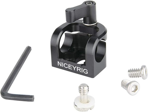 NICEYRIG 15mm Rod Clamp, Single Rod Holder for 15mm Rail Support System, EVF Mount, LED Light, Microphone - 331...