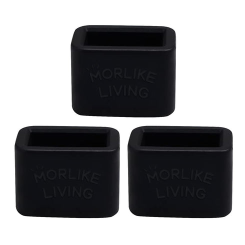 Morlike Silicone Buckle Holder Booster (Black, 3 Pack)...