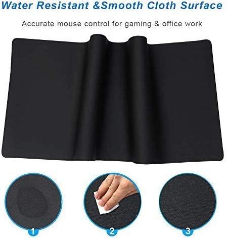 Extra Large Gaming Mouse Pads/Extended Protective Office Desk Mouse Mat Non-Slip Professional Precision Tracking Surface (23.6" x 11.8") for PC Co...
