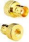 DHT Electronics 2pcs RF coaxial coax adapter SMA male to BNC female goldplated...
