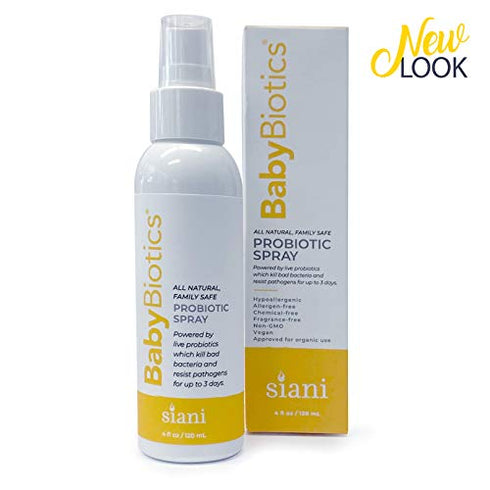 BabyBiotics - Topical Probiotic Body Care for Children of All Ages 4oz -Hypoallergenic, Vegan, Non GMO, GF, 100% Natural Live Probiotic, External ...