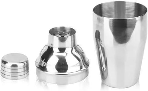 FRONTIER Cocktail Wine Shaker - Stainless Steel Martini Shaker with Cap and Strainer - 10OZ...