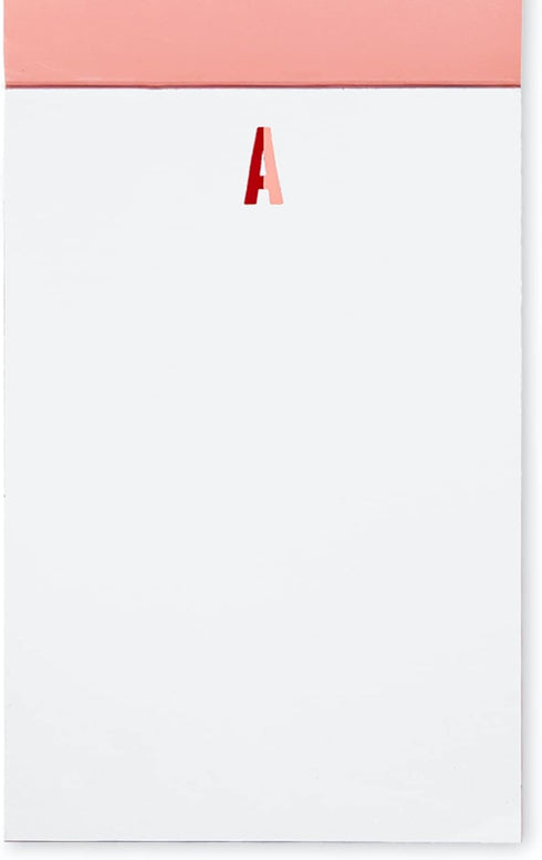 Kate Spade New York Initial Notepad, Paper Pad with 100 Blank Sheets, 7" x 4.75" Small Writing Pad for Desktop Notes, C (Green)...