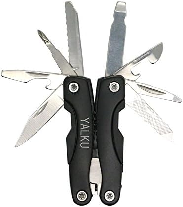 Yalku Outdoor Multitool Pliers Repair Knife Screwdriver Set Hand Multi Tool Mini Pliers Screwdriver Folding Pocket Knife Pliers Blue...