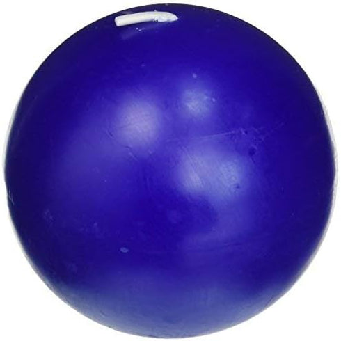 Zest Candle 6-Piece Ball Candles, 3-Inch, Blue...