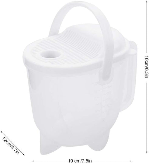 Rice Washing Strainer, Resin Material Ergonomical Handle Fruit Washer, Multi-Funtion Rice Washing Tool for Rice/Beans/Grapes Cleaning Vegetable...