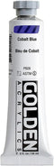 Heavy Body Acrylics by GOLDEN, Cobalt Blue, 2 fl. oz. Tube, Professional Acrylic Paint, Semi-Transparent...